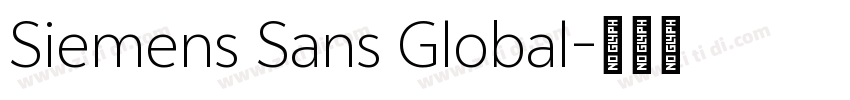 Siemens Sans Global字体转换